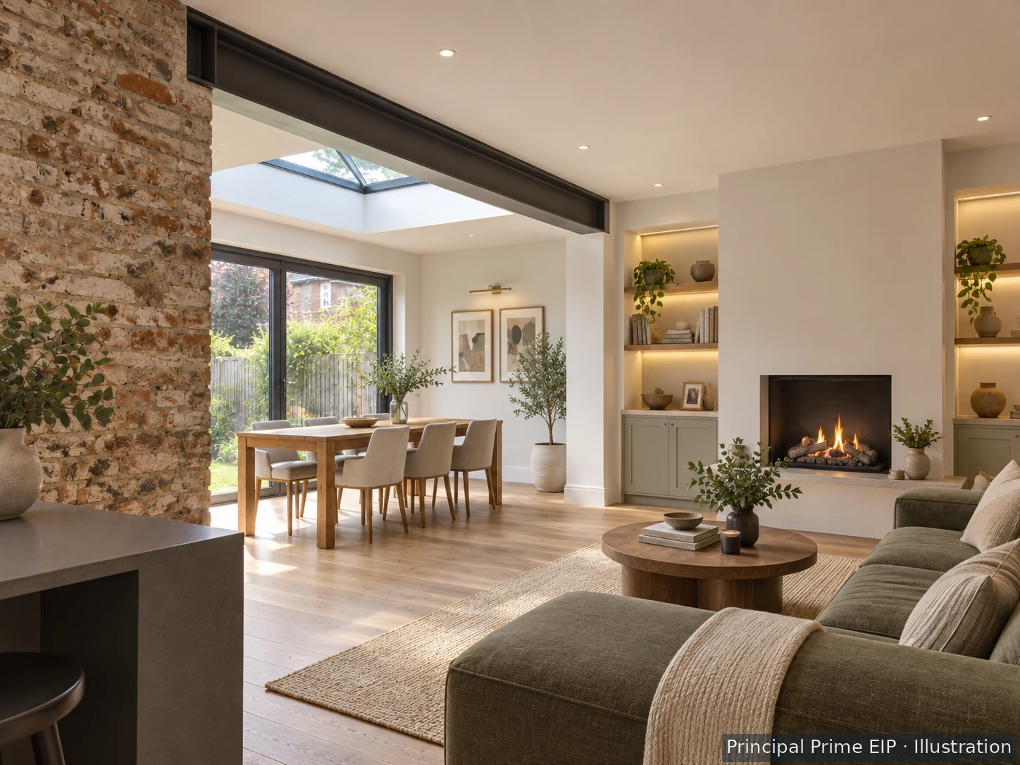 Illustrative completed open-plan refurbishment